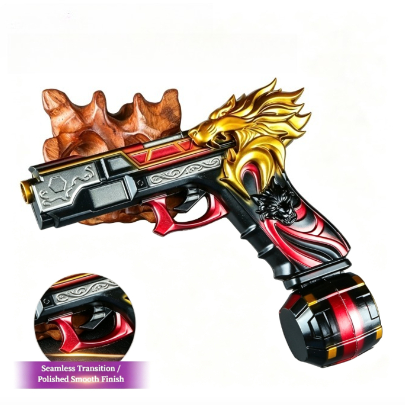 Cosplay Prop Pistol - نموذج زخرفي من سبيكة معدنية، دعامة
