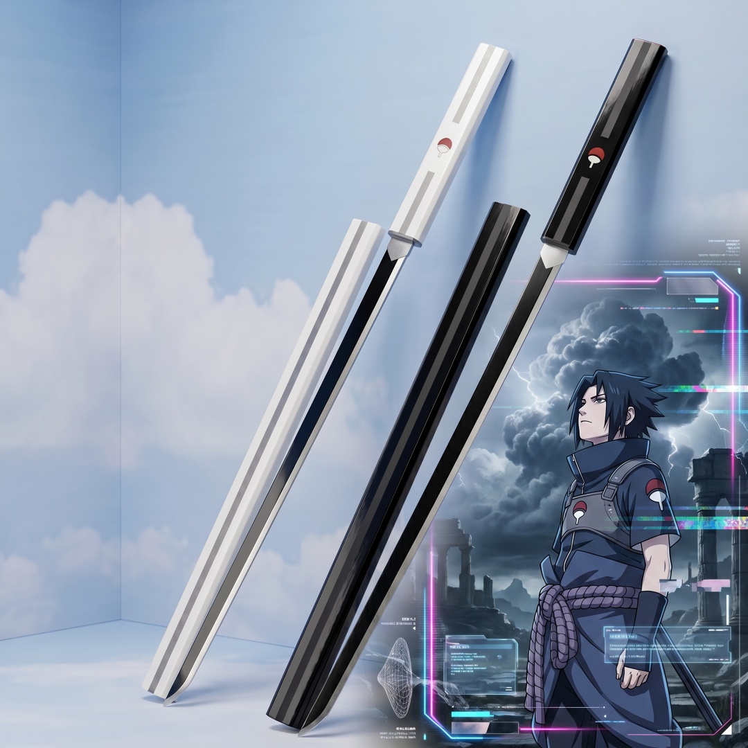 سيف كاتانا ناروتو أوتشيها ساسك - مراجعة Cosplay Prop Katana وسعره